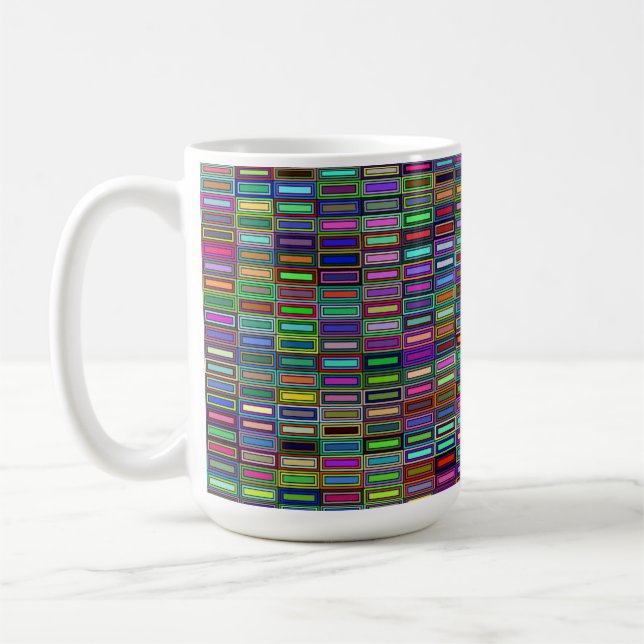 Nested Rectangles 15oz Mug (Left)