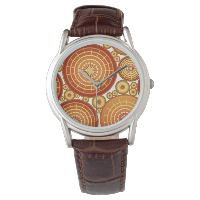 Nested wheels - copper and gold watch (Front)