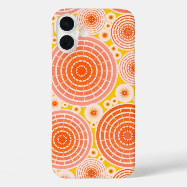 Nested wheels - orange and gold Case-Mate iPhone case (Back)