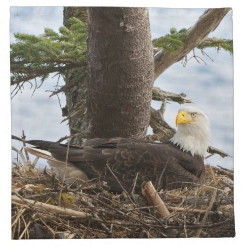 Nesting Bald Eagle Cloth Napkin
