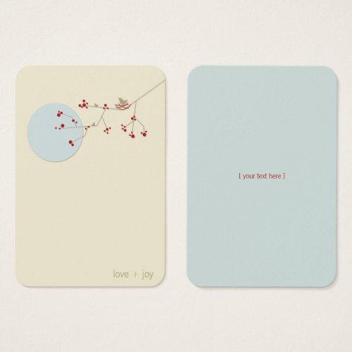 fatfatin Nesting Bird and Family Profile Card Business Card Template