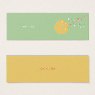 Nesting Bird Family Baby Shower DIY Favor Gift Tag