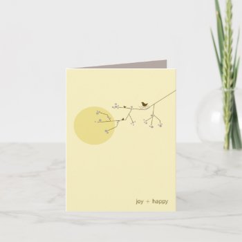 Nesting Bird & Family Baby Thank You Note Card by fatfatin_box at Zazzle