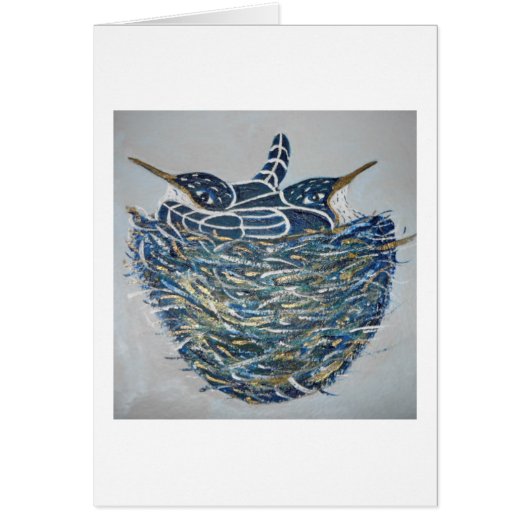 nesting birds cards (Front)