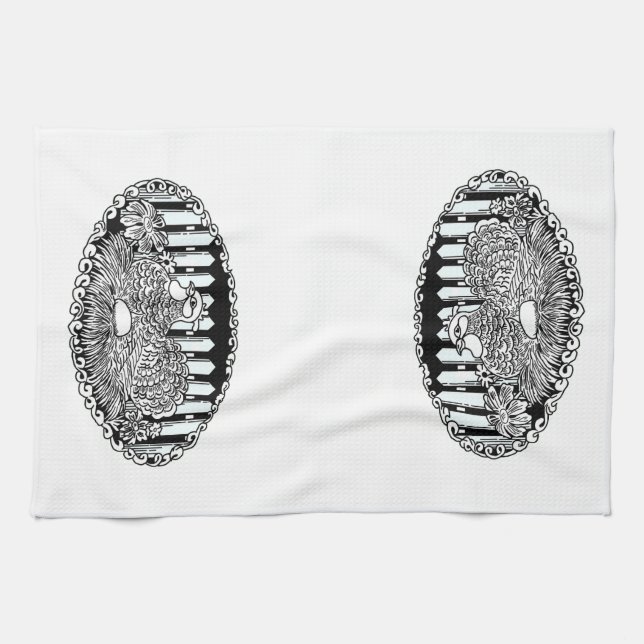 Nesting Box Hen Kitchen Towel (Horizontal)