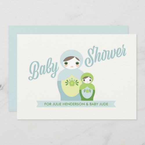 Nesting Doll Baby Shower Invitation