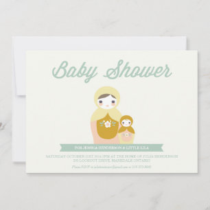Nesting Doll Baby Shower Invitation