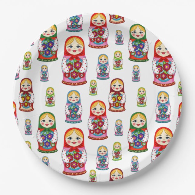 Nesting Doll Paper Plates (Front)