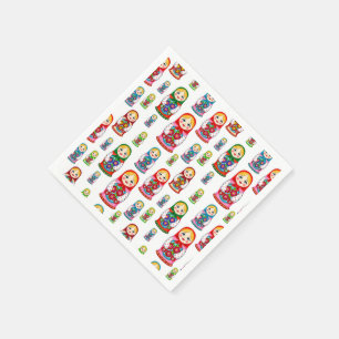 Nesting doll pattern napkins