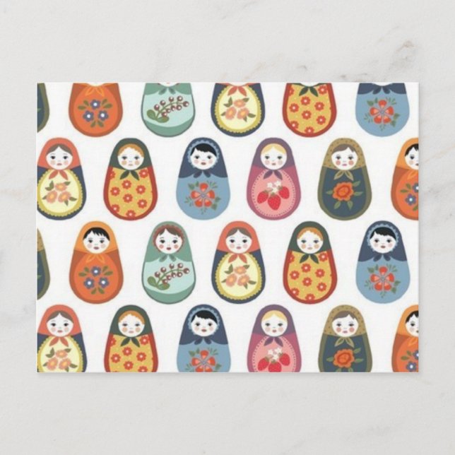 Nesting doll print postcard (Front)