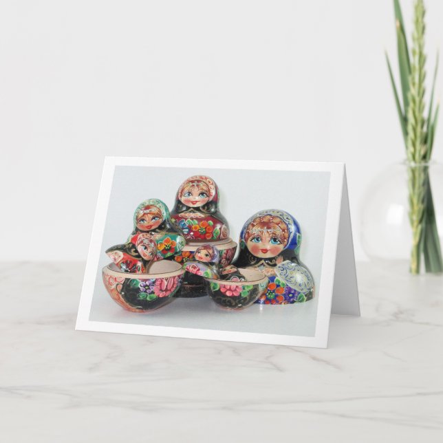 Nesting Dolls Greeting Card (Front)