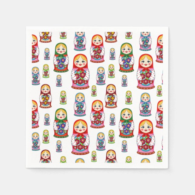 Nesting Dolls Napkins (Front)