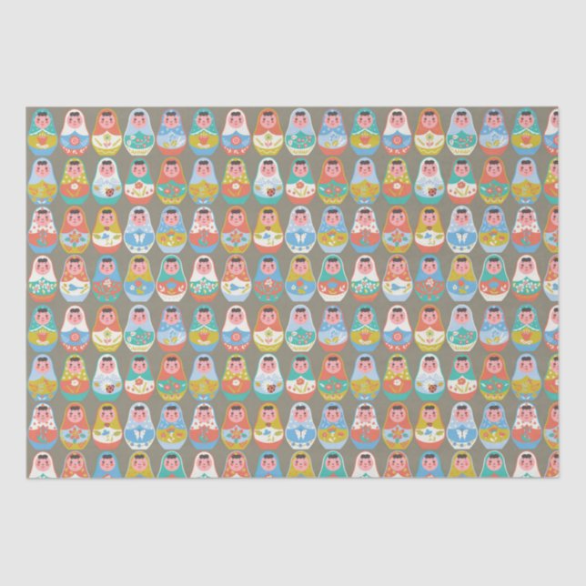 Nesting Dolls  Tissue Paper (Front)