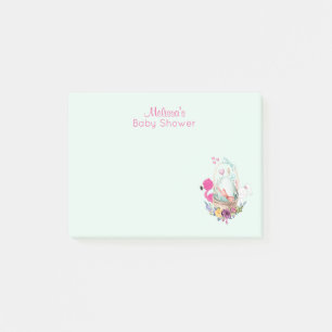 Nesting Egg w/ Flamingo & Bunny Baby Shower Post-it Notes