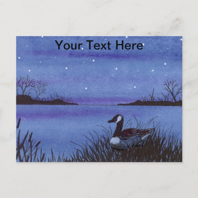 Nesting Goose Postcard (Front)