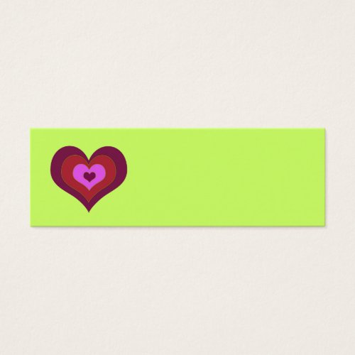 Nesting Hearts Placecards Business Card Template