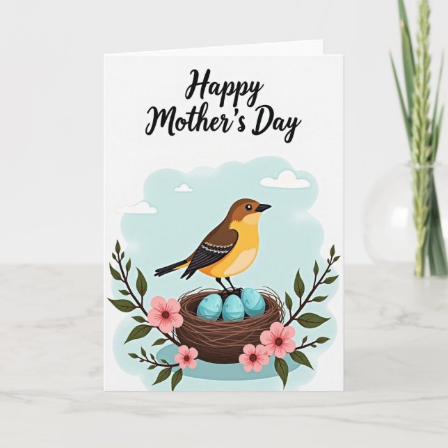 Nesting Mothers Day Card (Front)