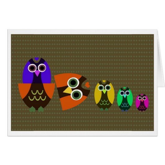 Nesting Owls Cards (Front Horizontal)