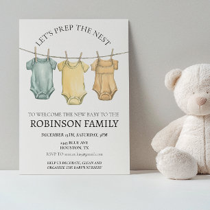 Nesting Party Baby Shower Party Prep the Nest Invitation