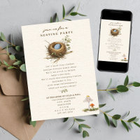 Nesting Party Woodland Mushroom Boy Blue Baby