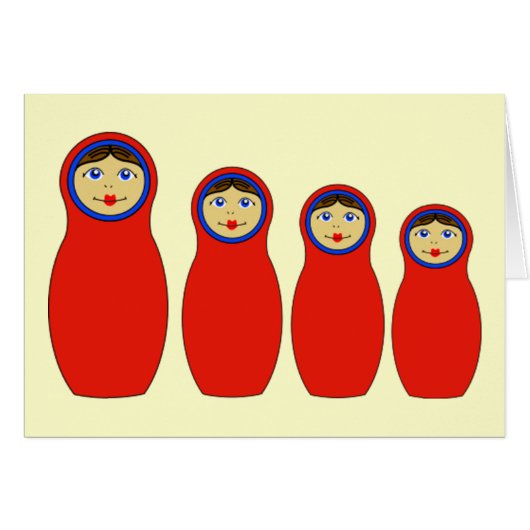 Nesting Peg Dolls Cards (Front Horizontal)