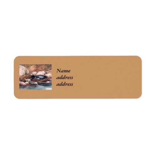 Nesting Time Loon Return Address Label