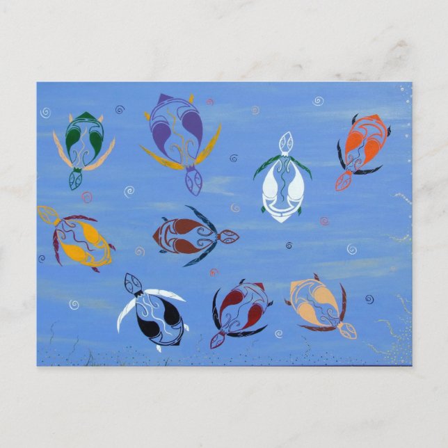 Nesting Turtles Postcard (Front)