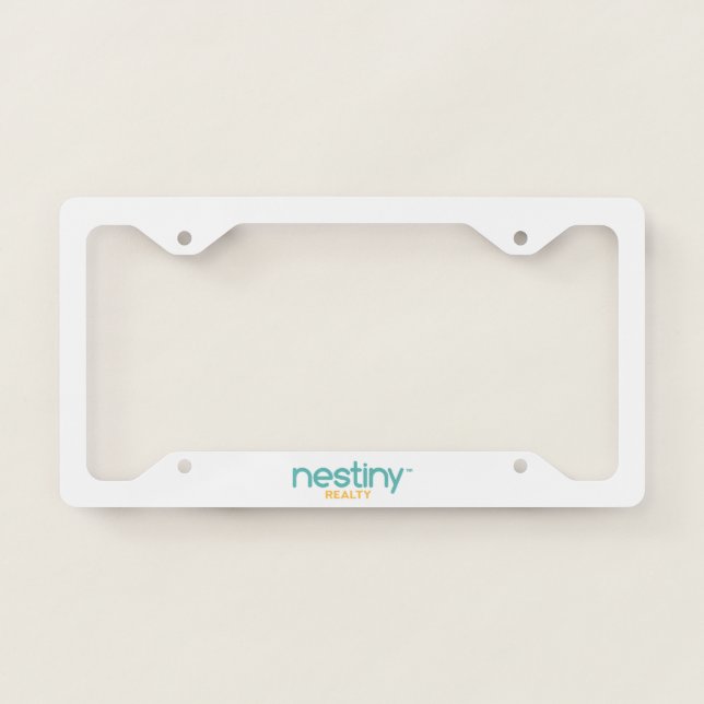 Nestiny Realty License Plate Frame (Front)