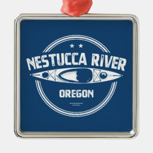 Nestucca River Oregon Kayaking Metal Ornament