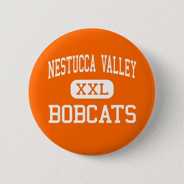 Nestucca Valley - Bobcats - High - Beaver Oregon Button (Front)
