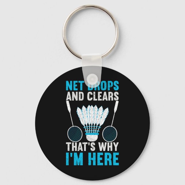 Net Drops And Clears That's Why I'm Here Funny Dmi Keychain (Front)
