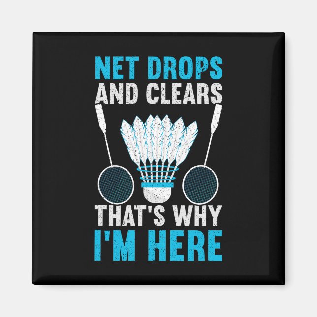 Net Drops And Clears That's Why I'm Here Funny Dmi Magnet (Front)