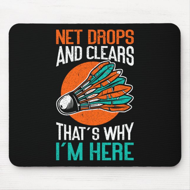 Net Drops And Clears That's Why I'm Here Funny Dmi Mouse Pad (Front)