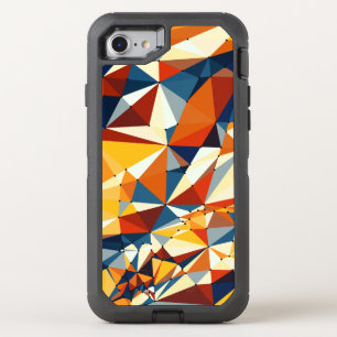 Net of multicolored triangles OtterBox defender iPhone SE/8/7 case