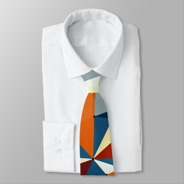 Net of multicolored triangles tie (Tied)