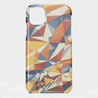 Net of multicolored triangles iPhone 11 case