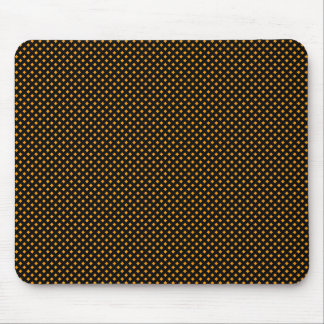 Net Pattern, Black with Orange Mouse Pad