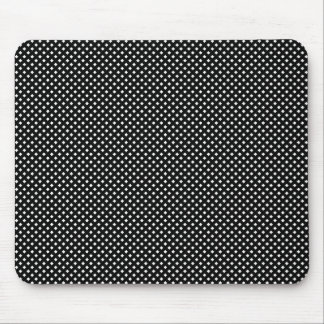 Net Pattern, Black with White Mouse Pad