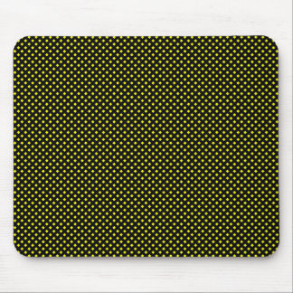 Net Pattern Black with Yellow Mouse Pad