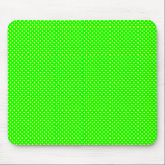 Net Pattern Green with Yellow Mouse Pad