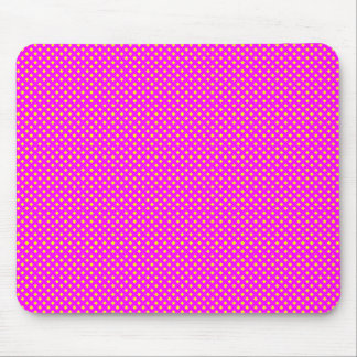 Net Pattern Magenta with Yellow Mouse Pad