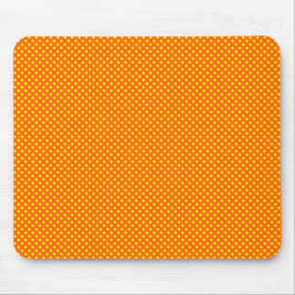 Net Pattern Orange with Yellow Mouse Pad