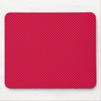 Net Pattern Red with Blue Mouse Pad