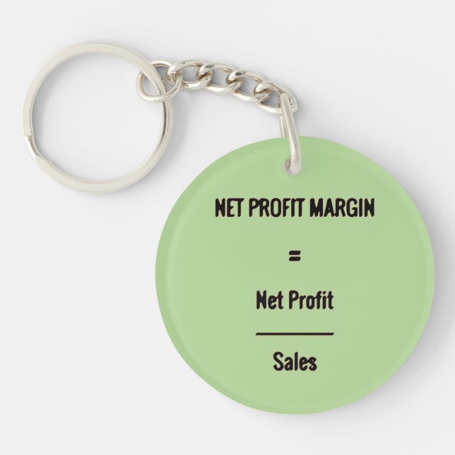 "Net Profit Margin" Keychain (Front)