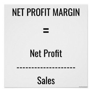 "Net Profit Margin" Poster