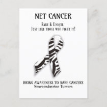 NET Rare Cancer Neuroendocrine tumor postcard
