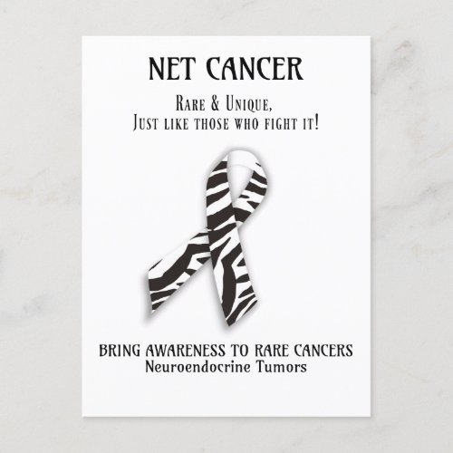 NET Rare Cancer Neuroendocrine tumor postcard