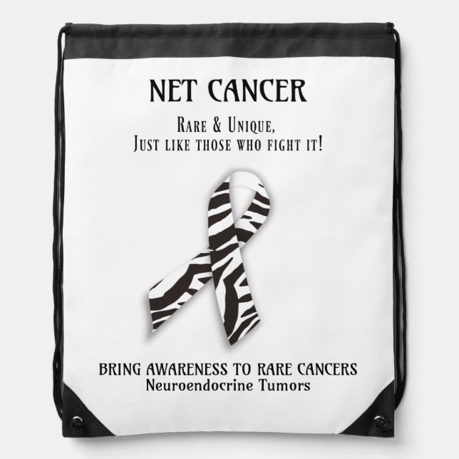 NET Rare Cancer Neuroendocrine tumor shirt Drawstring Bag (Front)