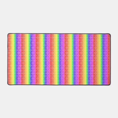 Net Style Design Rainbow Flag Colors Gay GLBTQ Desk Mat