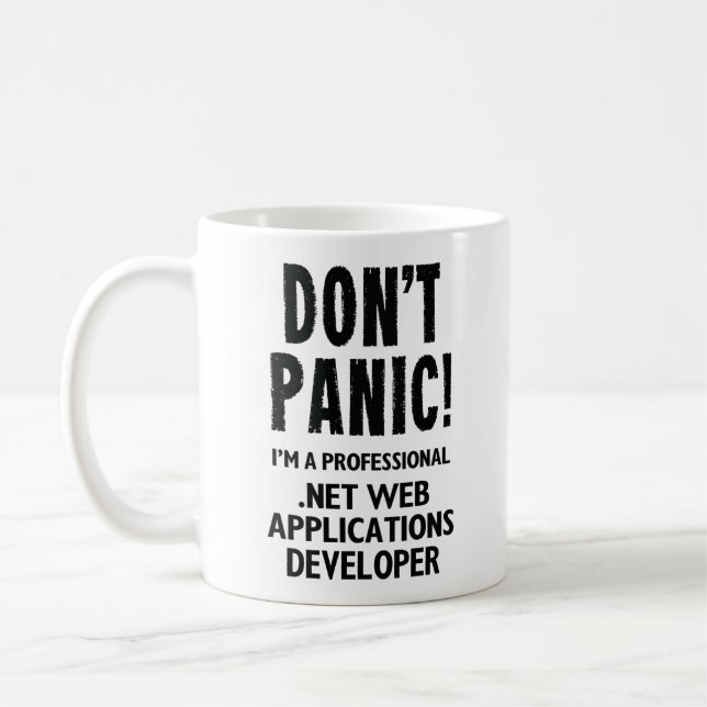 .Net Web Applications Developer Coffee Mug (Left)